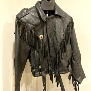 Mens Leather Biker Jacket